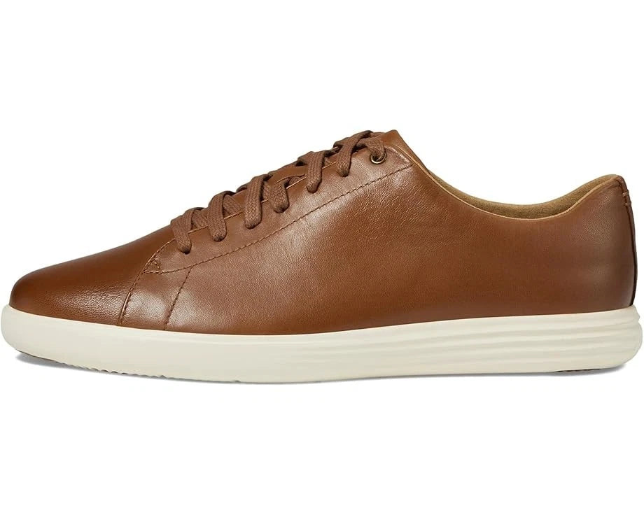 Мужские кроссовки Cole Haan Grand Crosscourt II из коричневой кожи с полированной поверхностью, модель ZOGG2062 — фото 2