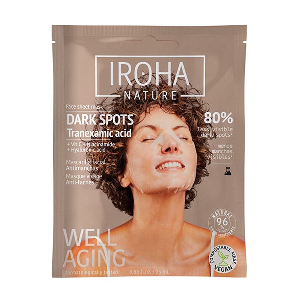 

Маска для лица против пятен IROHA NATURE Dark Spots Tranexamic Acid