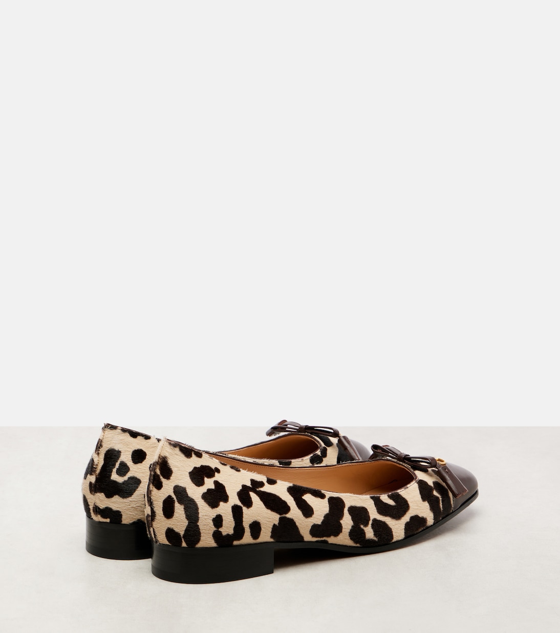 Туфли Valet Du Roi 25 из кожи и замши Valentino Garavani, Naturale-Marrone/Oak Brown — фото 2