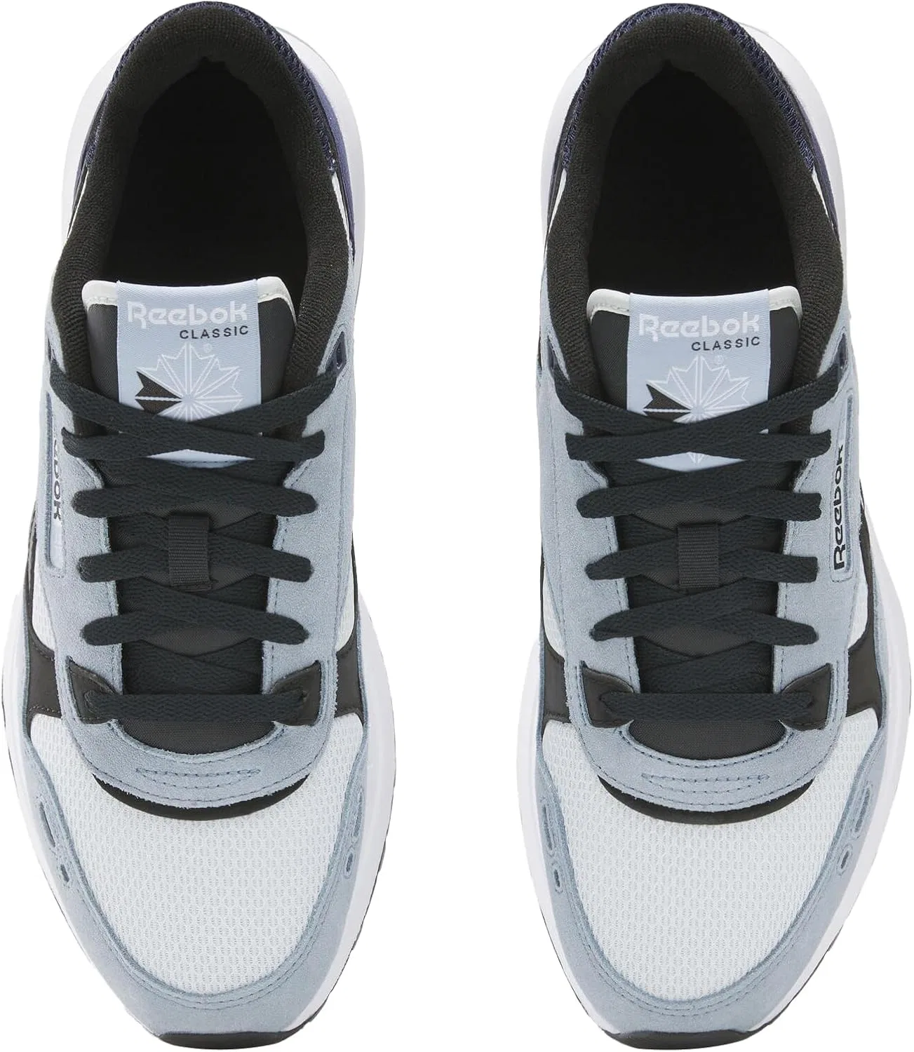 Кроссовки Reebok Unisex Classic Leather 2400, Moon Black Vector Navy — фото 3