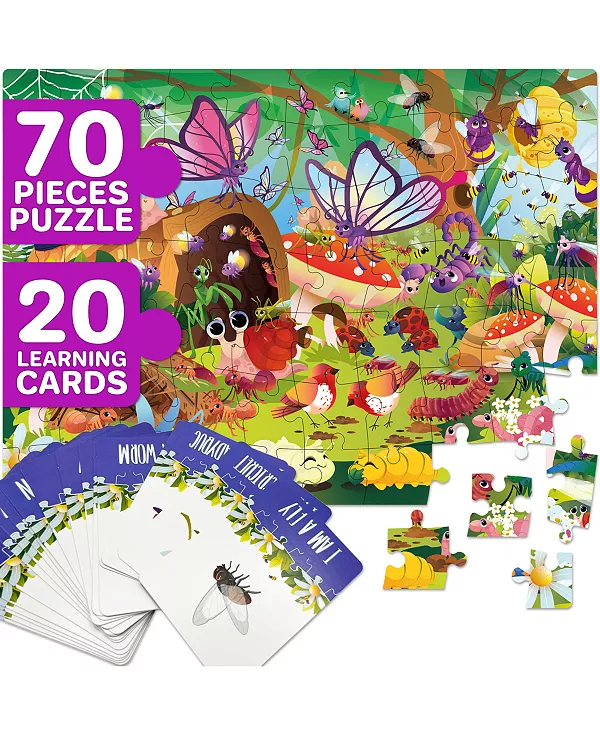 

70 загадок-пазлов «Найди и найди» для детей 4–6 лет Quokka, bugs