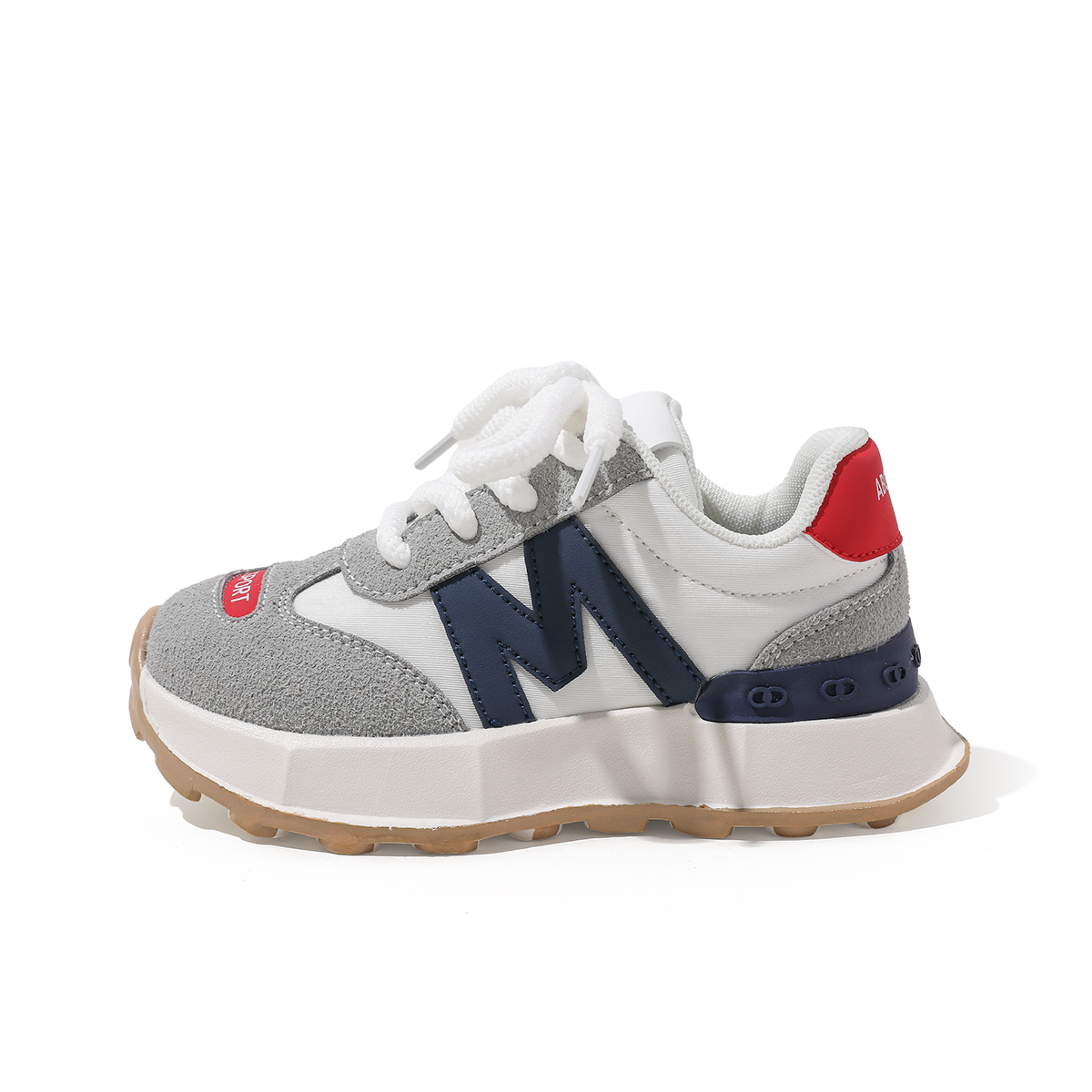 

Дышащая легкая детская обувь для повседневной жизни ABC KIDS, белый/серый