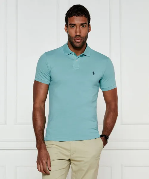 

Футболка поло Slim fit Polo Ralph Lauren, синий