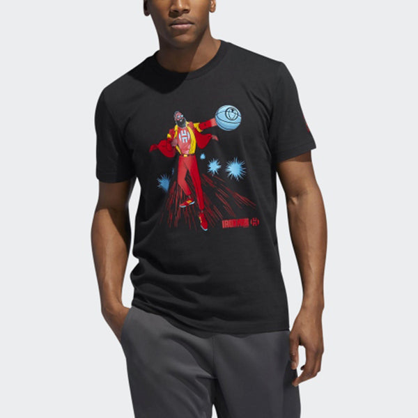 Футболка x marvel harden union avengers basketball s t men's black Adidas, черный — фото 3