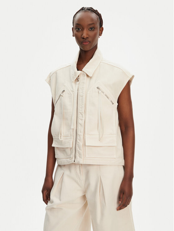 

Жилет стандартного кроя Gerard Gilet 105237 A2M8 Pinko, экрю