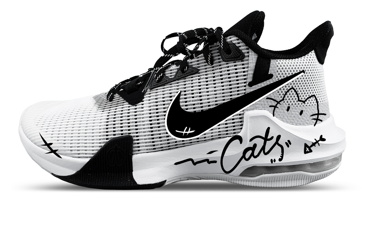 

Nike Кроссовки баскетбольные мужские Air Max Impact 3 Low top Black White Gray