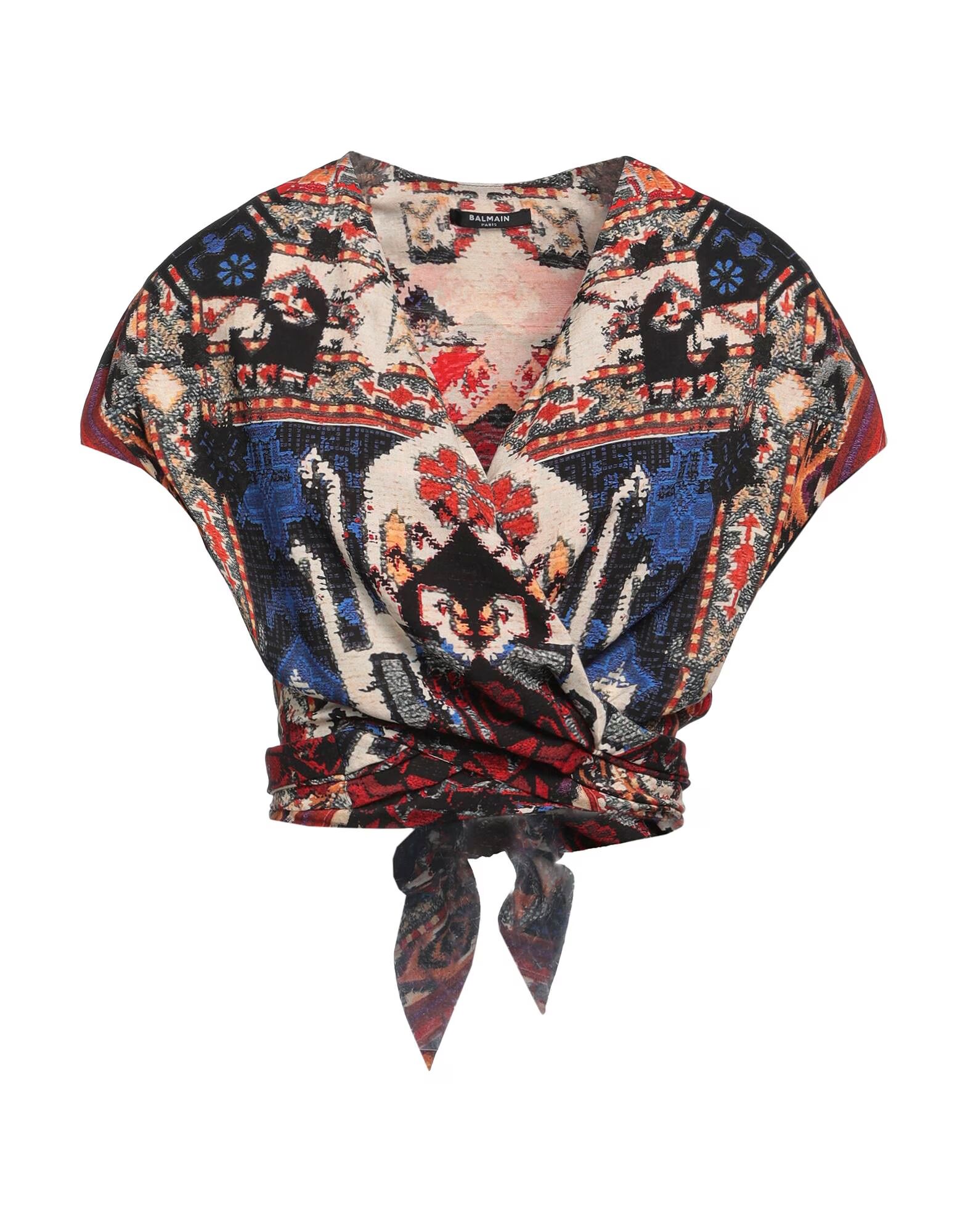 

Кроп-топ Balmain, бежевый