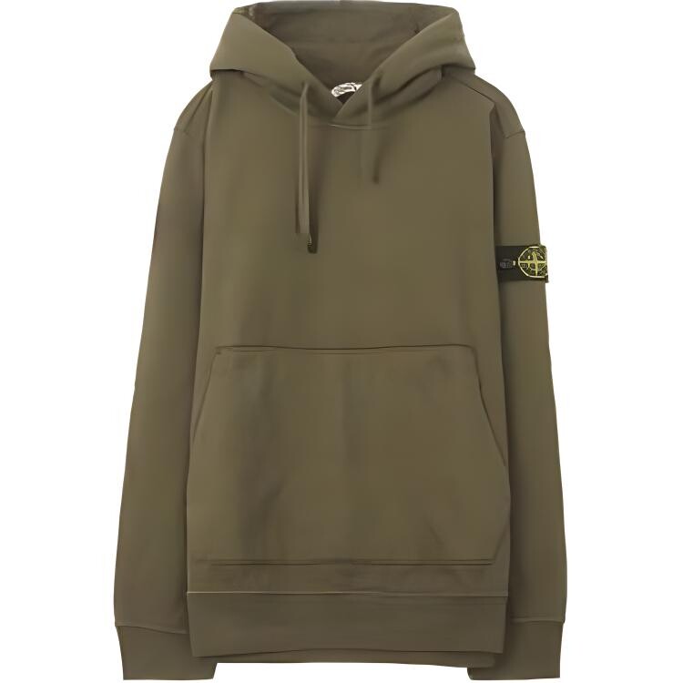

Толстовка мужская оливковая Stone Island, оливковый