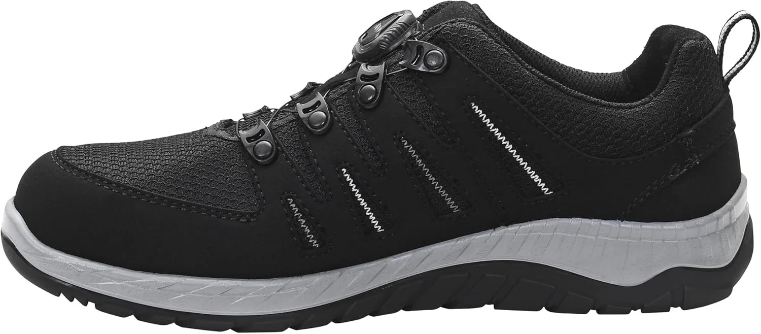 Защитная обувь ELTEN Maddox BOA Black-Grey Low ESD S3S для мужчин и женщин, текстиль, стальные защитные носки, легкая, спортивная, черный — фото 3