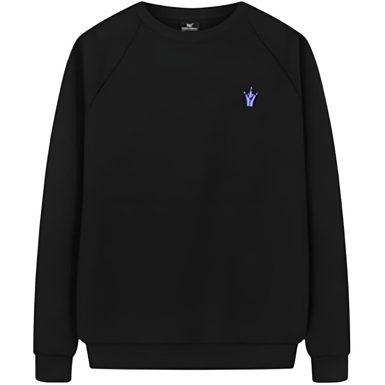 

361° Свитшот мужской Super Black с круглым вырезом утолщенный, Черный, 361° Свитшот мужской Super Black с круглым вырезом утолщенный