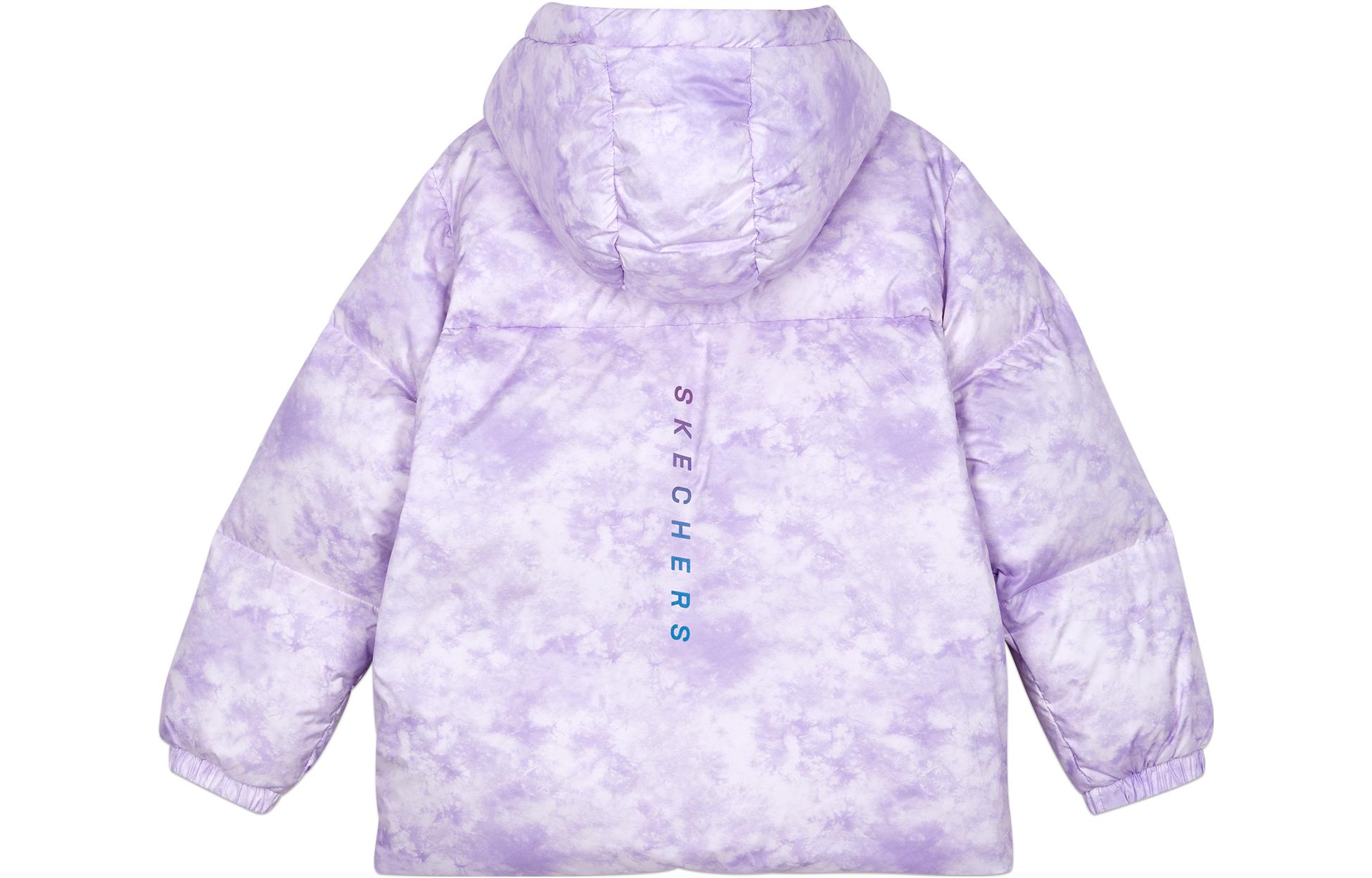 Утепленная куртка Misty Purple с принтом по всей поверхности для подростков Skechers — фото 3