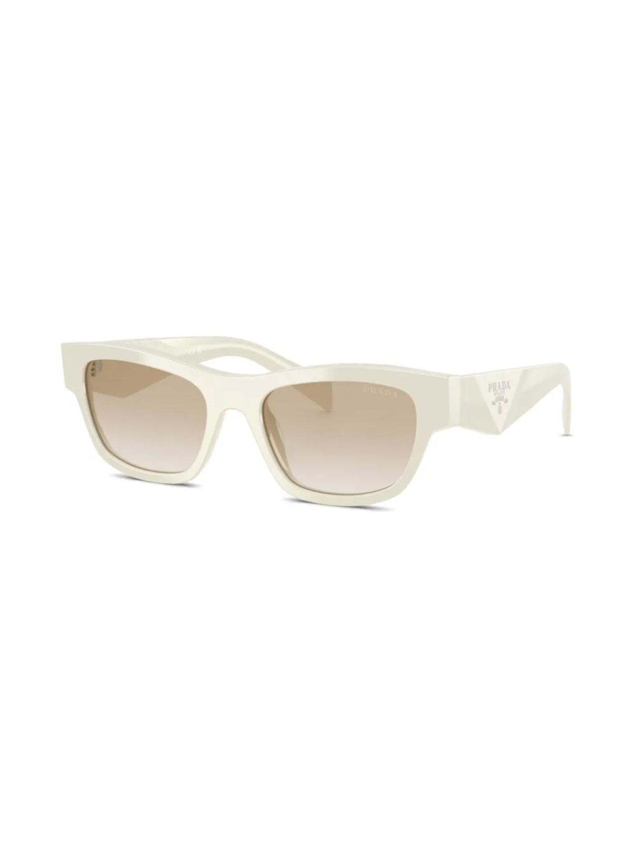 Prada Eyewear солнцезащитные очки в прямоугольной оправе, нейтральный — фото 2