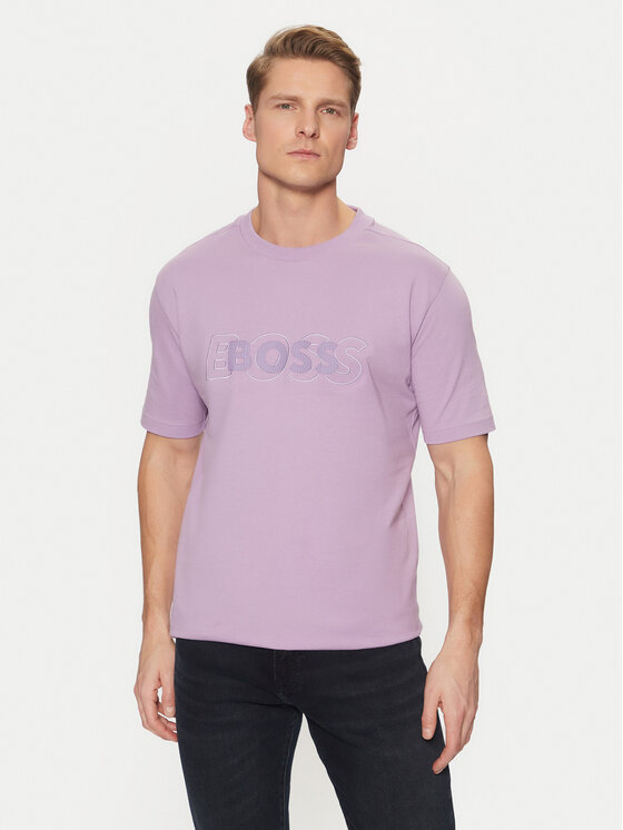 

Футболка обычного кроя 50531271 Boss, фиолетовый