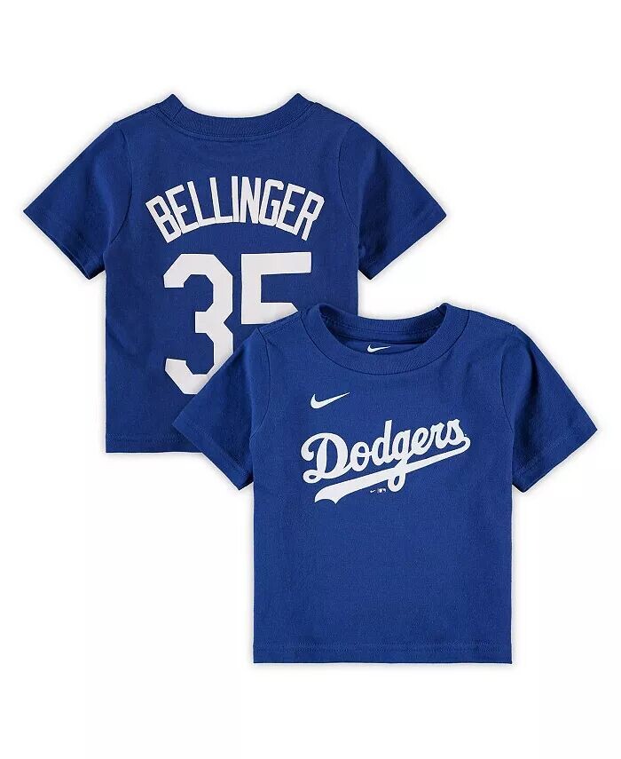 

Футболка с именем и номером игрока Коди Беллинджера Royal Los Angeles Dodgers для мальчиков и девочек Nike, синий