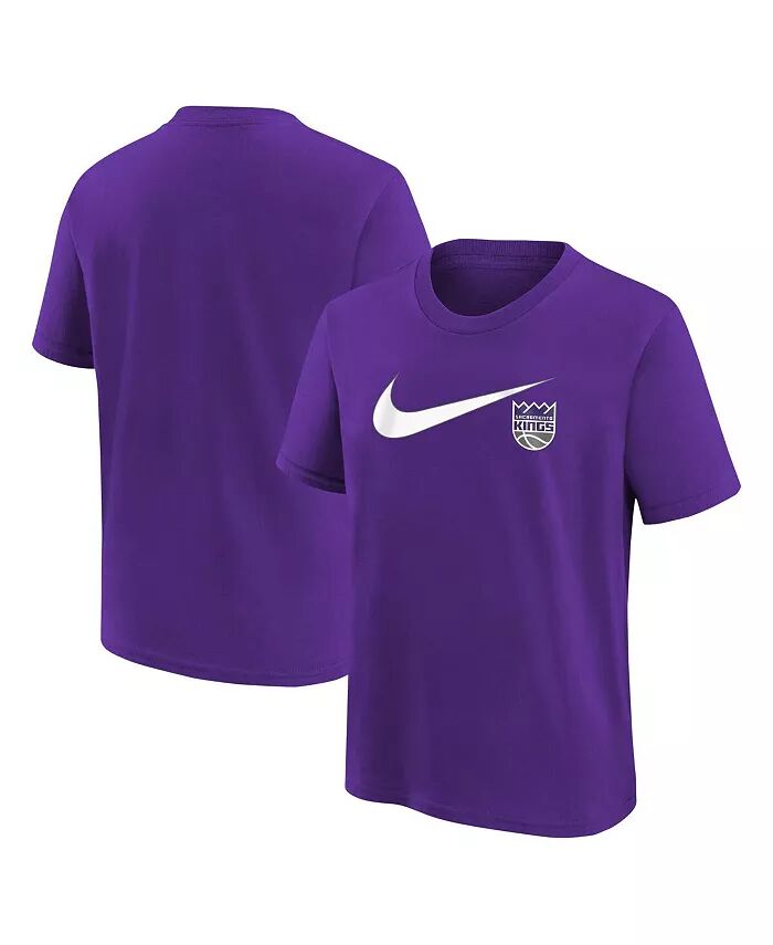 

Футболка Sacramento Kings Swoosh Purple для больших мальчиков и девочек Nike