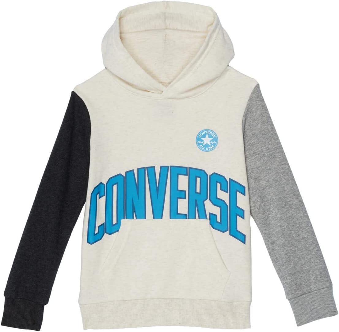 

Худи Converse Collegiate Color-Block Hoodie, цвет Egret Heather