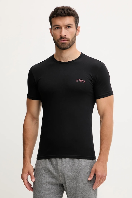 

Футболка Lounge 2 шт Emporio Armani Underwear, черный