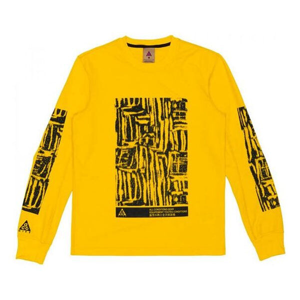 

Толстовка Men's Nike ACG Outdoor Sports Printing Round Neck Pullover Yellow, желтый