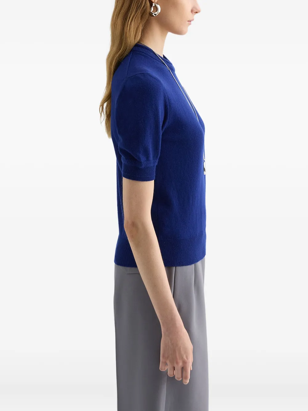 Трикотажная футболка Jil Sander, синий — фото 2