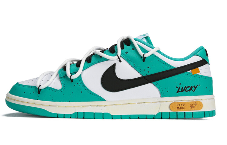 

Мужские кроссовки для скейтбординга Nike Dunk Low, черный, белый и зеленый