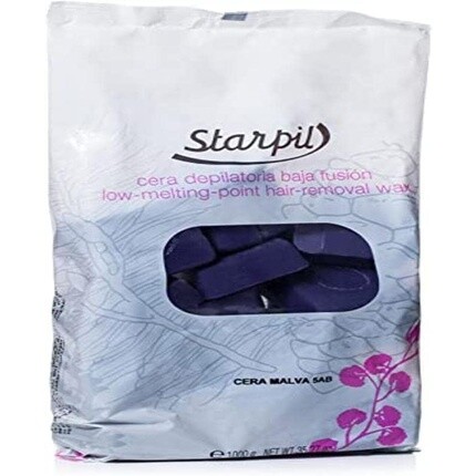 

Твердый воск без полосок Фиолетовый Мальва Starpil 1кг