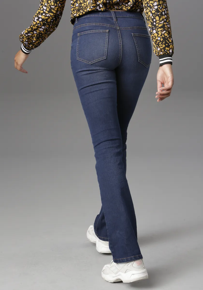 

Джинсы Aniston CASUAL bootcut, стандартная талия, синий