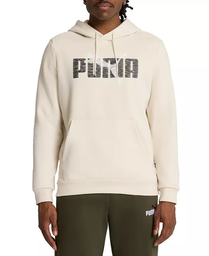 

Мужская толстовка с капюшоном Regular-Fit с ярким логотипом Puma, белый