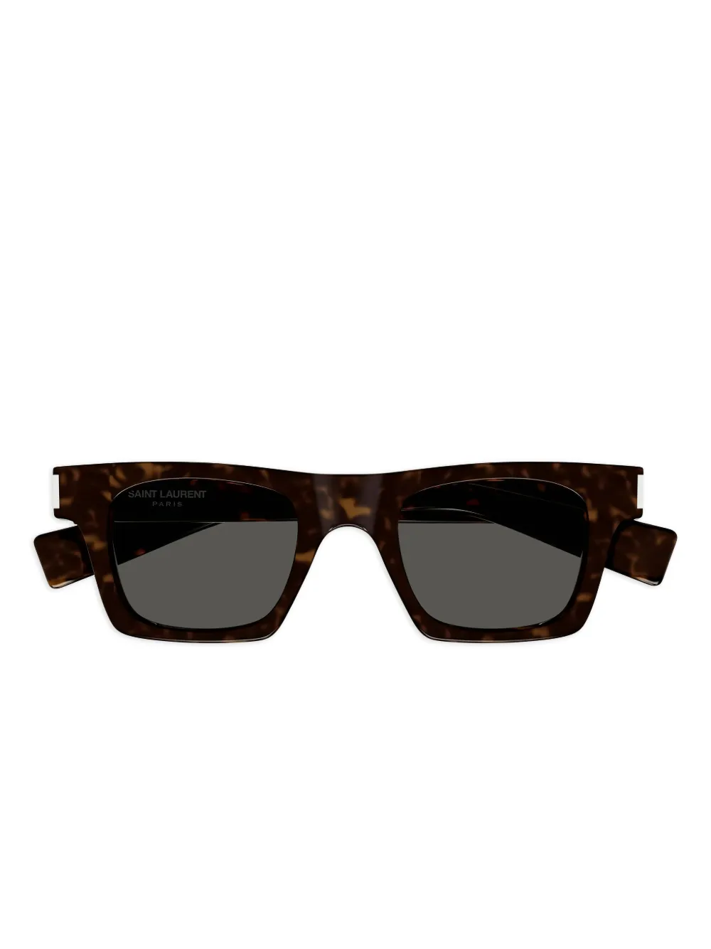

Солнцезащитные очки в прямоугольной оправе Saint Laurent Eyewear, коричневый