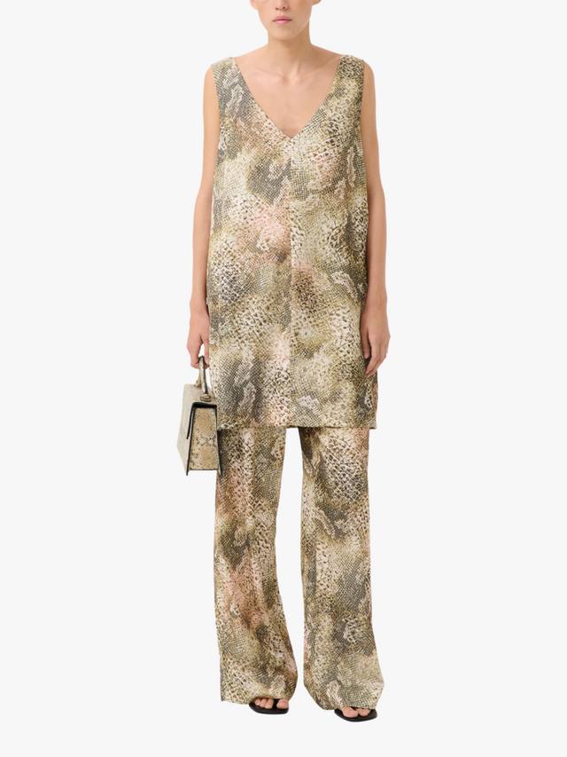 

Мини-платье Santi с принтом змеи Gestuz, Multi