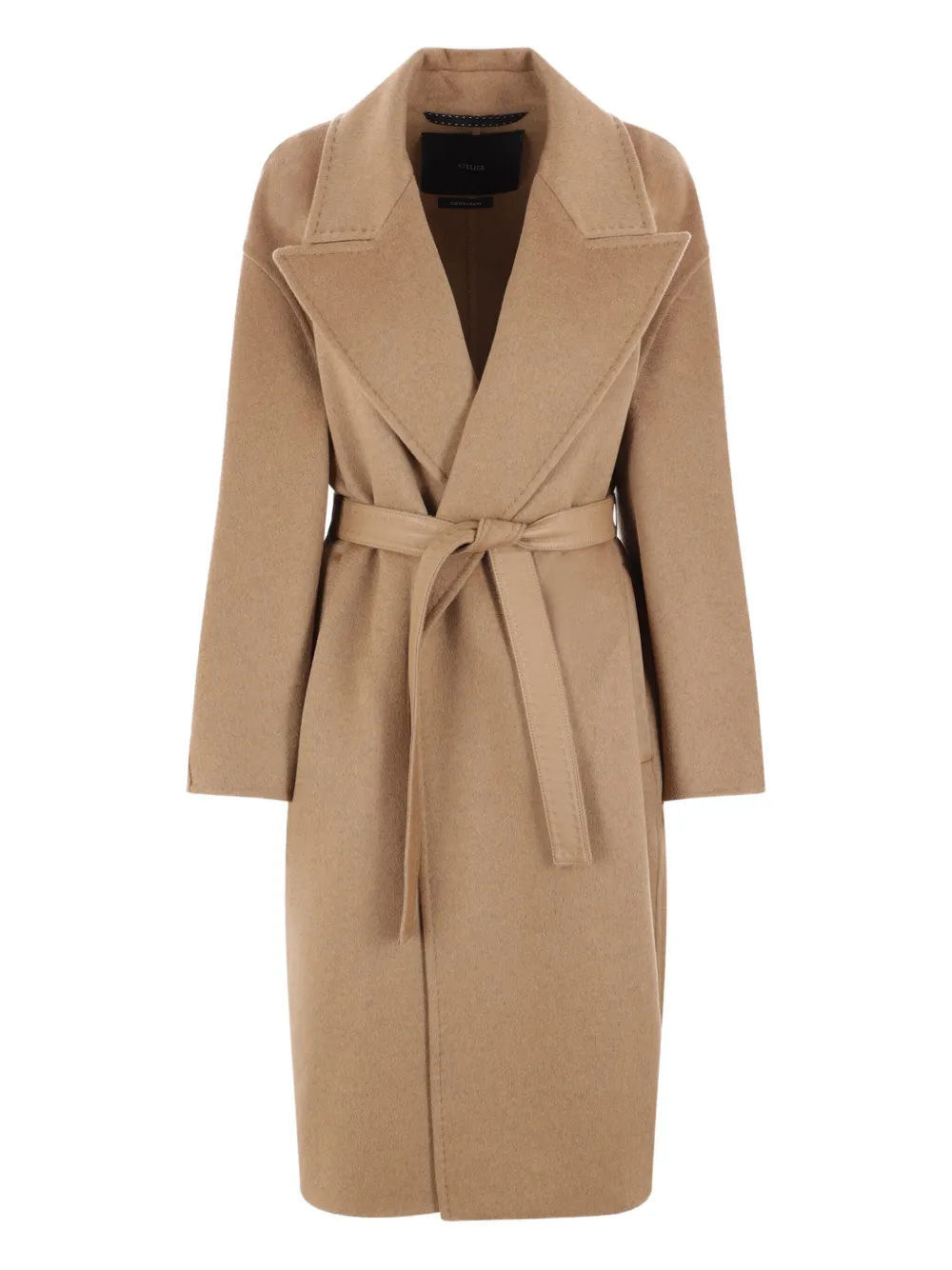 

Пальто Vale с заостренными лацканами и поясом MAX MARA, нейтральный