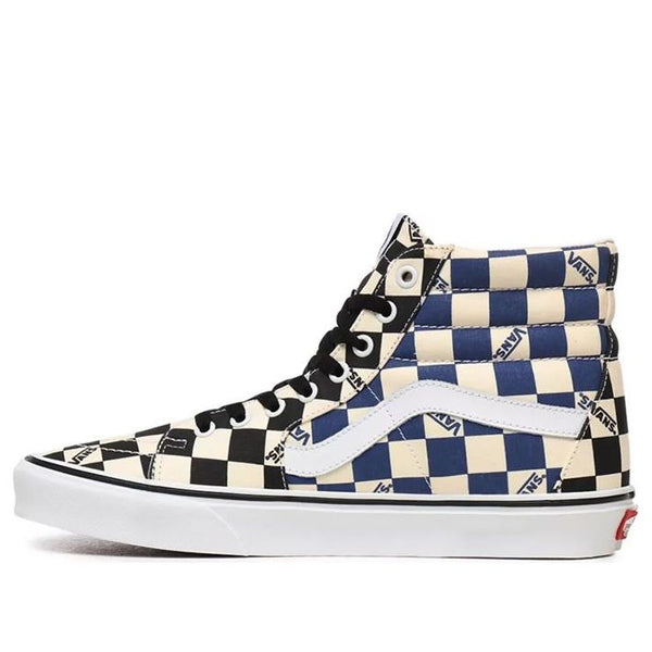 

Кроссовки big check sk8-hi 'black/navy' Vans, черный