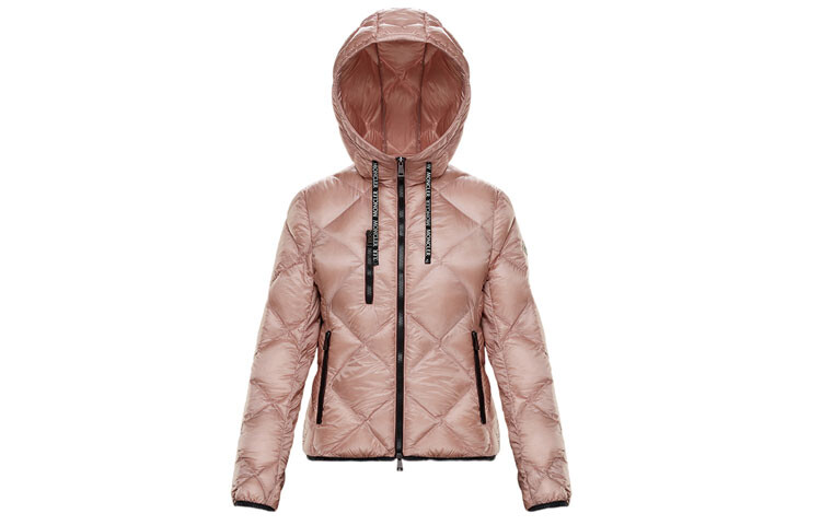 

Пуховик женский розовый Moncler, розовый