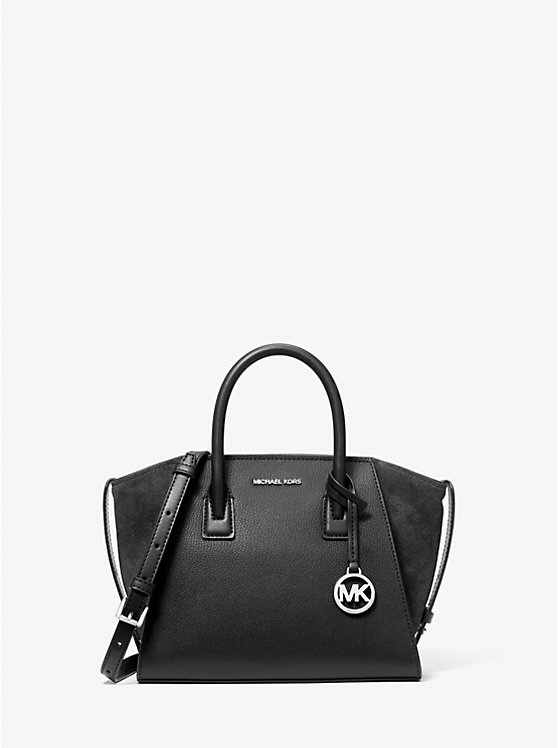 

Маленькая сумка Avril из кожи и замши Michael Kors, черный