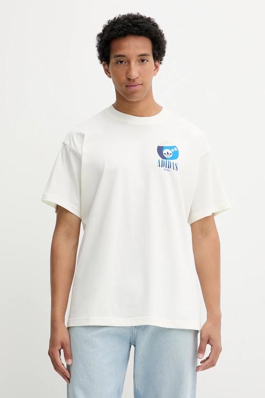 

Хлопковая футболка Billiard Tee Adidas Originals, бежевый