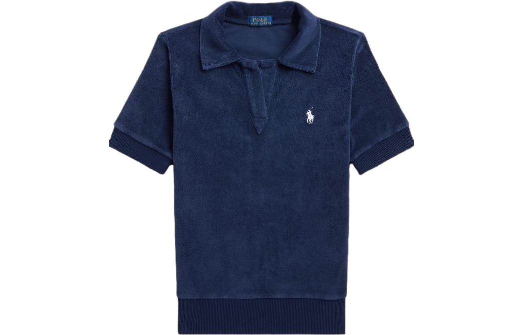Polo Ralph Lauren Женская футболка с рукавами реглан, синяя — фото 3