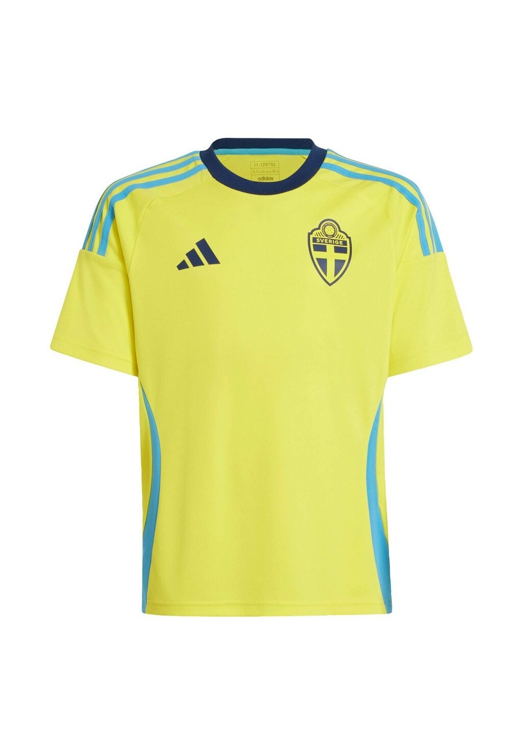 

Футболка Sweden 24 Home Fan adidas Performance, ярко-желтая