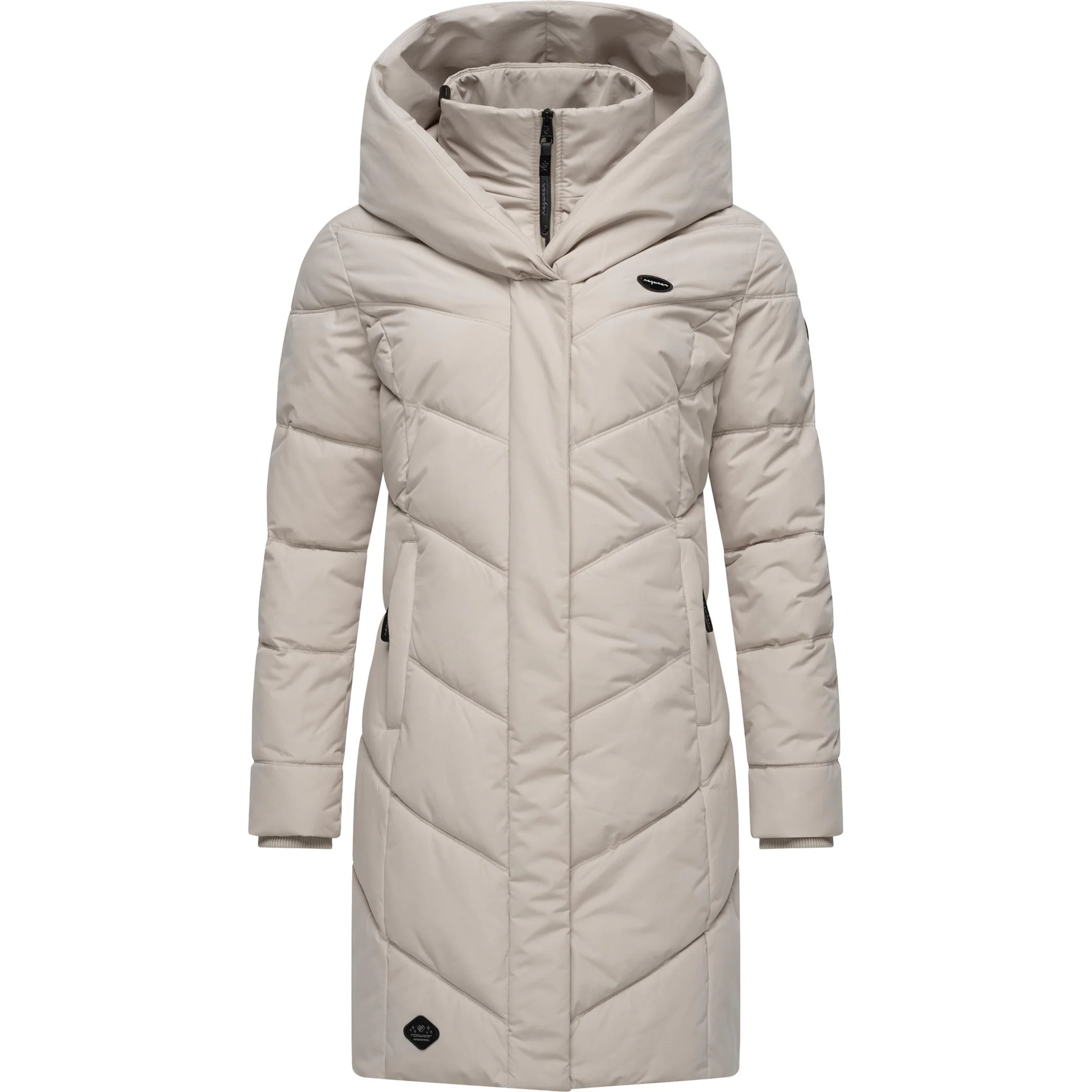 

Стеганое пальто Ragwear "Наталка", стильная, стеганая зимняя парка с капюшоном на подкладке, серый