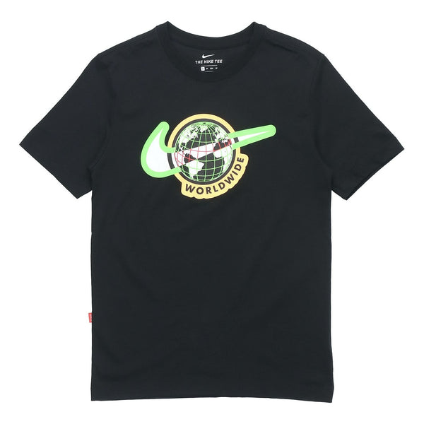 

Футболка sportswear worldwide sports printing short sleeve black Nike, черный