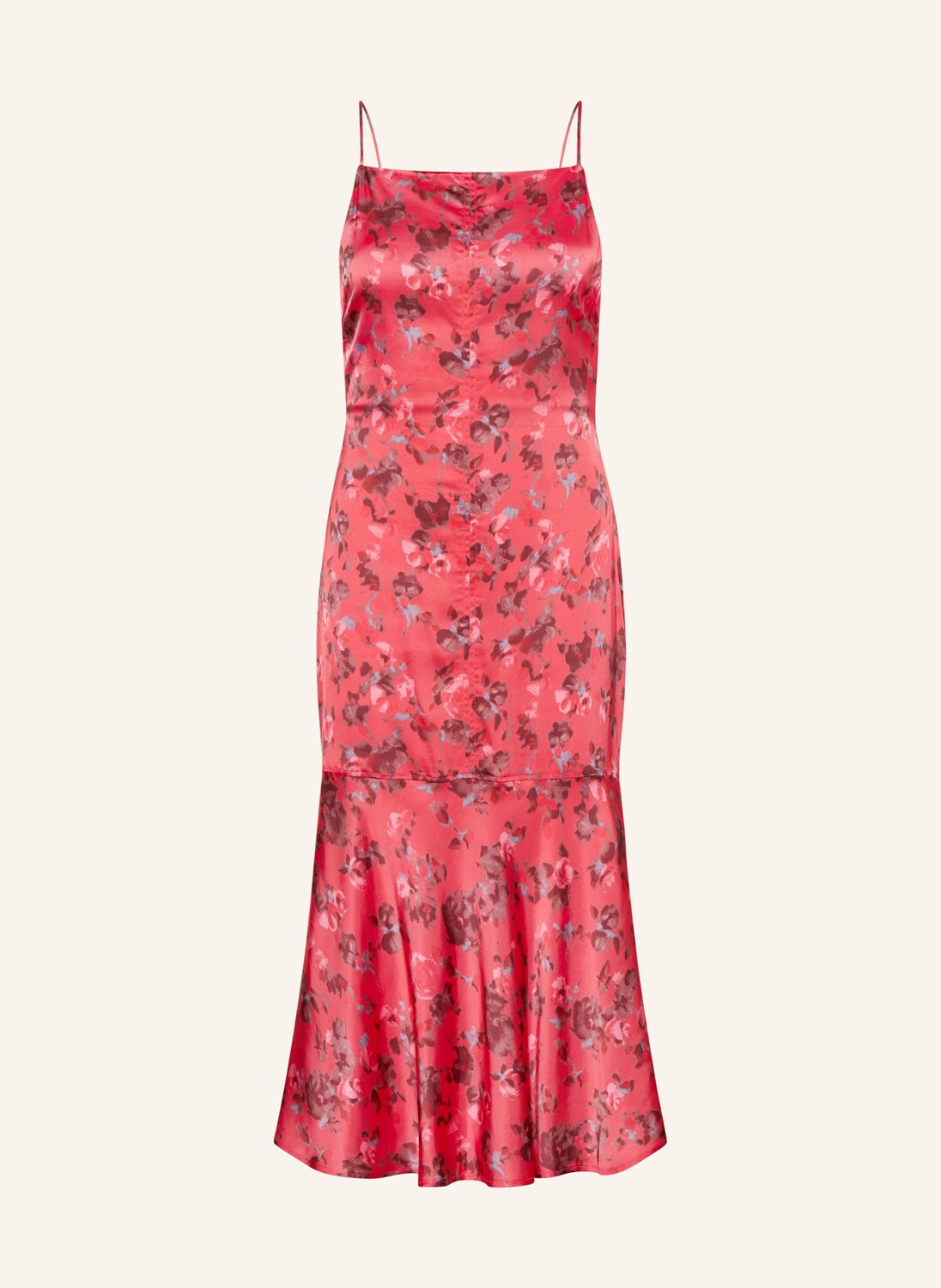 

Атласное платье Ganni, фуксия