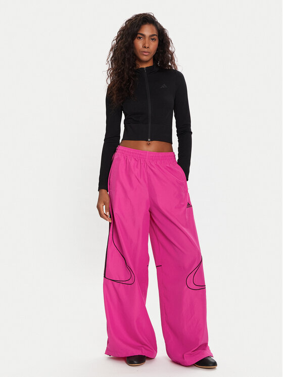 Спортивные брюки oversize Teamgeist adicolor JV7481 Adidas, розовый — фото 2