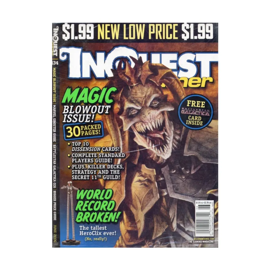 

Журнал #134 "Dissension Player's Guide, Battlestar Galactica Card", InQuest Gamer Magazine