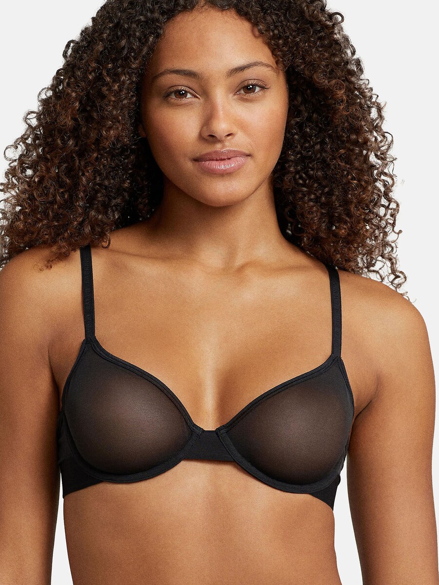 Бюстгальтер на косточках Polo Ralph Lauren Balconette Bra UNLINED DEMI BRA, черный — фото 2
