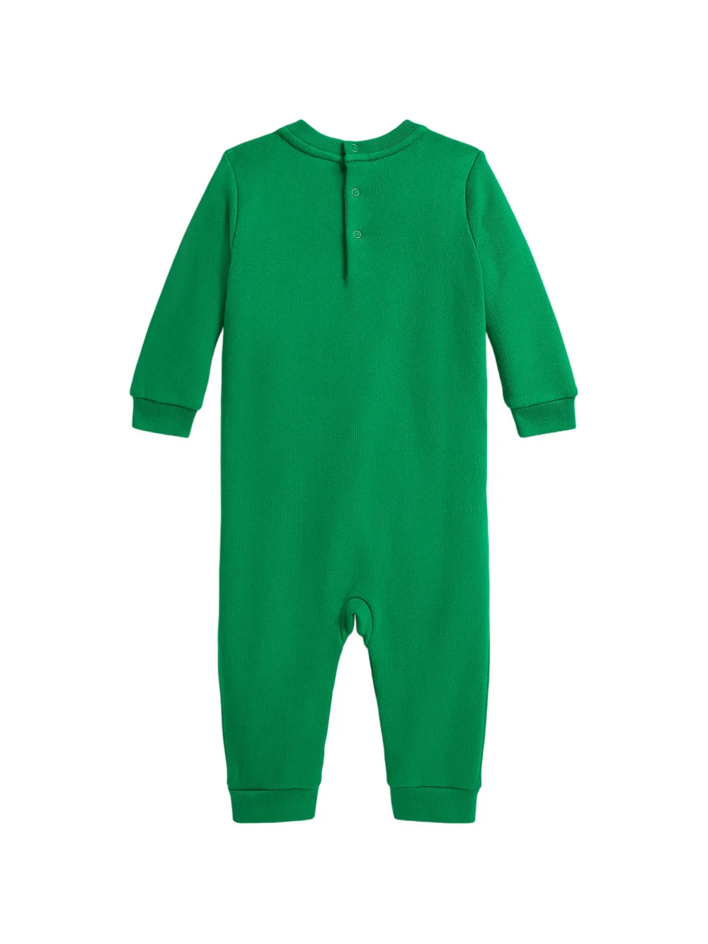Комбинезон с изображением медвежонка Поло Polo Ralph Lauren Kids, зеленый — фото 2