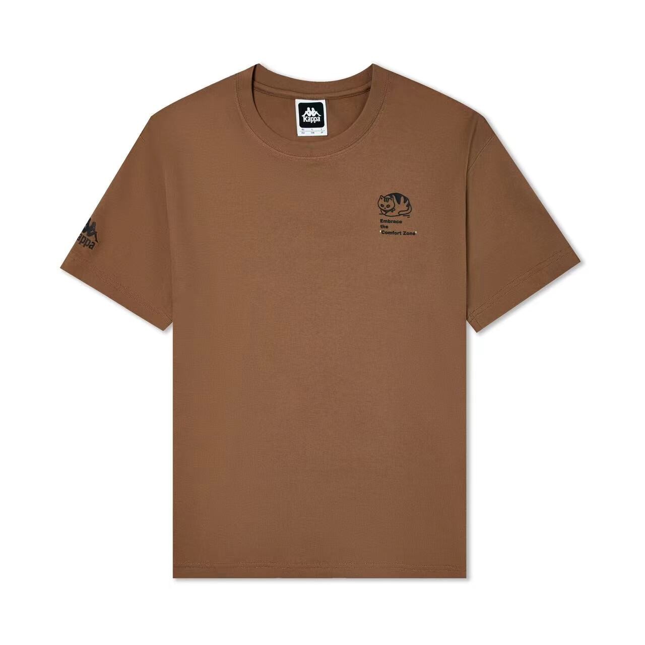 

Футболка каппа унисекс Kappa, цвет Coffee brown - 6527