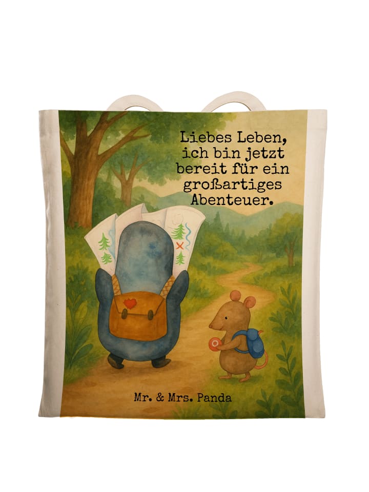 

Mr. & Mrs. Panda Сумка с изображением пингвина и мыши, выполненная белым цветом