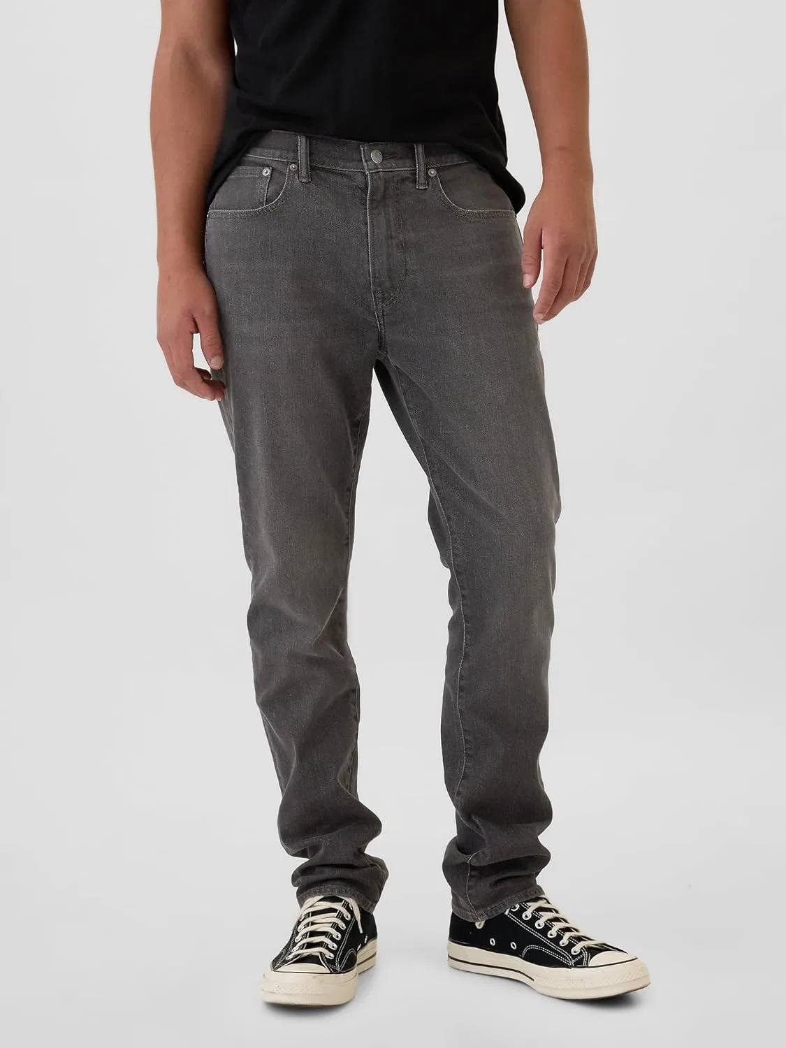 Джинсы Athletic Slim Fit GAP, черный — фото 3