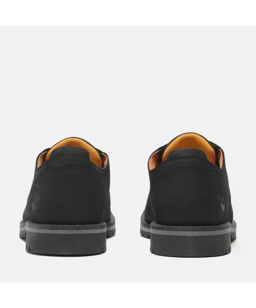 Мужские водонепроницаемые туфли Timberland из нубука чёрные — фото 4