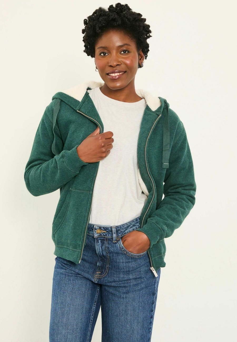 

Толстовка FatFace Zip-up sweatshirt, Dark Teal Green/Green