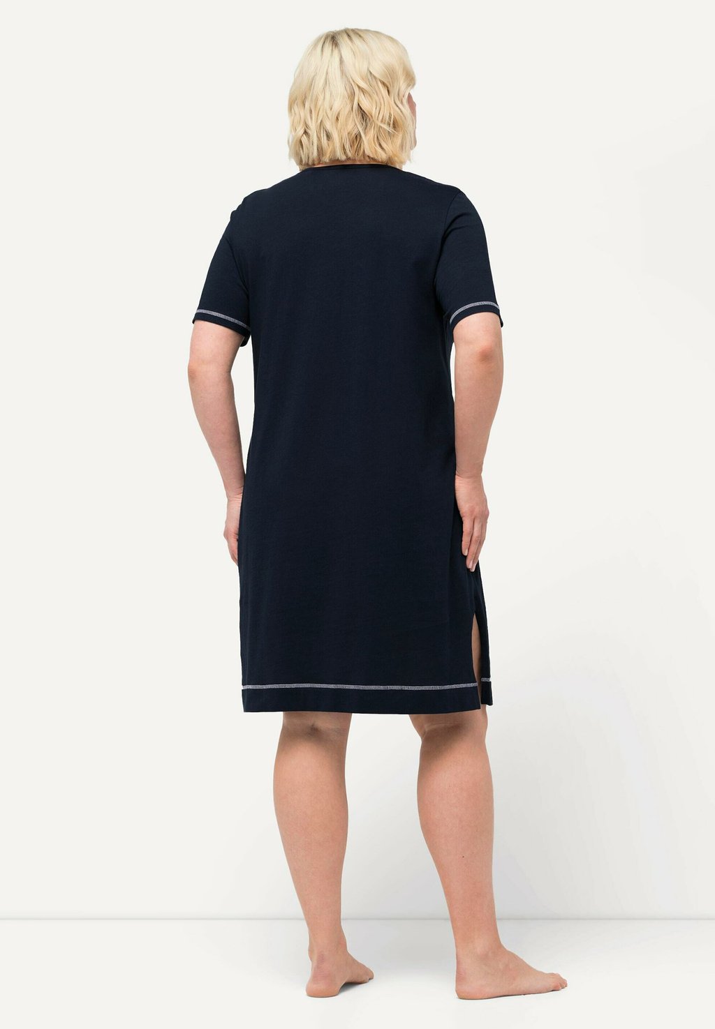 

Ночная рубашка DELIGHTS SHORT SLEEVE SLEEP Ulla Popken, темно-синий
