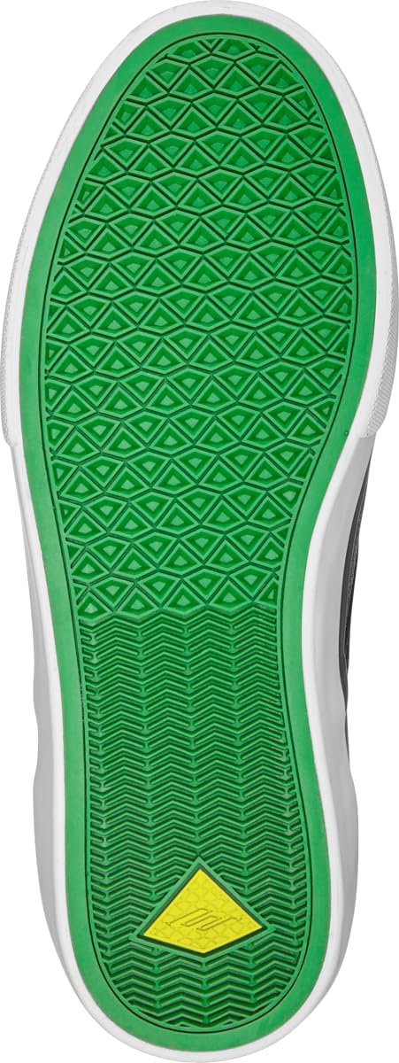 Кеды для скейта Emerica Unisex-Adult Wino G6 Slip-on X Creature, черный/зеленый — фото 3